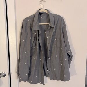 Torrid embroidered button down